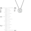 Thumbnail Image 2 of 0.40 CT. Diamond Solitaire Pendant in 14K White Gold