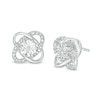 Thumbnail Image 0 of Diamond Accent Orbit Love Knot Stud Earrings in Sterling Silver
