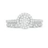 Thumbnail Image 4 of 0.45 CT. T.W. Diamond Double Frame Art Deco Bridal Set in 10K White Gold