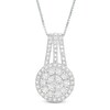 Thumbnail Image 0 of 0.95 CT. T.W. Multi-Diamond Pendant in 10K White Gold