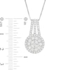 Thumbnail Image 2 of 0.95 CT. T.W. Multi-Diamond Pendant in 10K White Gold