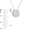 0.69 CT. T.W. Composite Diamond Frame Pendant in 10K Rose Gold