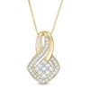 Thumbnail Image 0 of 0.45 CT. T.W. Composite Diamond Tilted Square Pendant in 10K Gold
