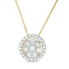 Thumbnail Image 1 of 0.69 CT. T.W. Composite Diamond Frame Pendant in 10K Gold