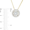 Thumbnail Image 3 of 0.69 CT. T.W. Composite Diamond Frame Pendant in 10K Gold