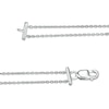 Thumbnail Image 3 of 0.23 CT. T.W. Pear-Shaped Diamond Station Double Strand Bracelet in 10K White Gold - 7.25"