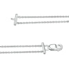 Thumbnail Image 2 of 0.23 CT. T.W. Pear-Shaped Diamond Station Double Strand Bracelet in 10K White Gold - 7.25"