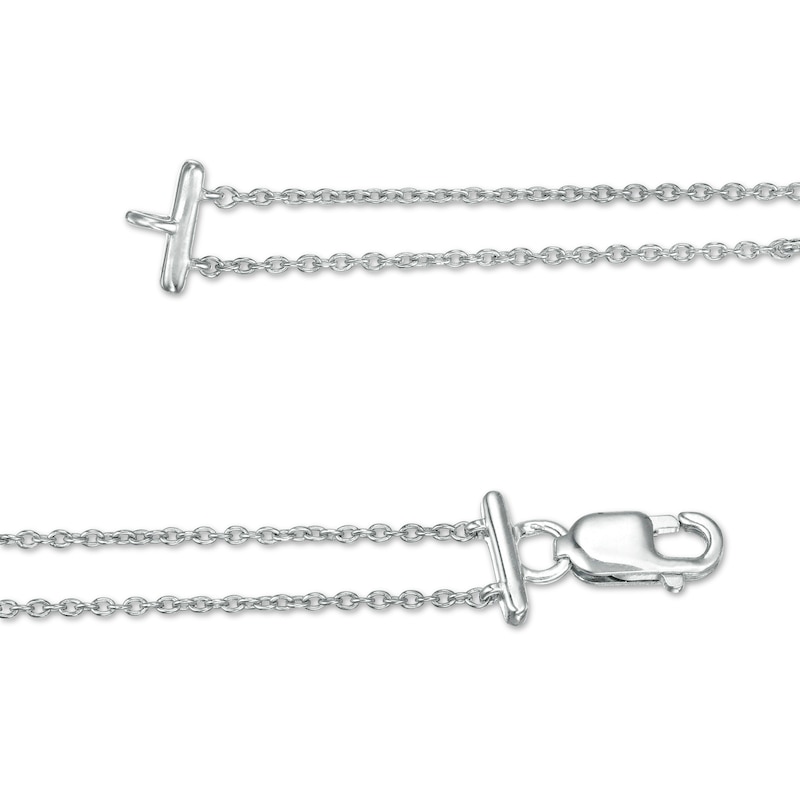 0.23 CT. T.W. Pear-Shaped Diamond Station Double Strand Bracelet in 10K Gold