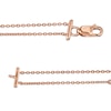 Thumbnail Image 3 of 0.23 CT. T.W. Pear-Shaped Diamond Station Double Strand Bracelet in 10K Rose Gold - 7.25"