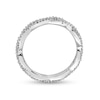 Thumbnail Image 2 of Stackable Expressions™ 0.24 CT. T.W. Diamond Twist Band in Sterling Silver