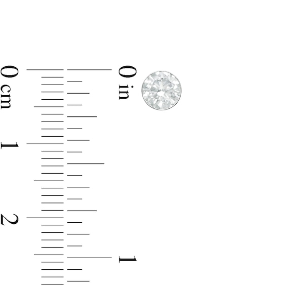 1.00 CT. T.W. Diamond Solitaire Stud Earrings in 14K White Gold