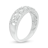 Thumbnail Image 2 of 0.45 CT. T.W. Baguette and Round Diamond Lattice Anniversary Ring in 14K White Gold