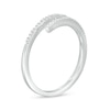 Thumbnail Image 3 of 0.085 CT. T.W. Diamond Wrap Ring in Sterling Silver