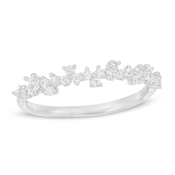 0.23 CT. T.W. Diamond Scattered Band in 10K White Gold