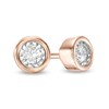 0.10 CT. T.W. Diamond Solitaire Stud Earrings in 10K Rose Gold