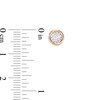 0.10 CT. T.W. Diamond Solitaire Stud Earrings in 10K Rose Gold