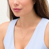 Thumbnail Image 2 of 0.10 CT. Diamond Solitaire Necklace in 10K Rose Gold