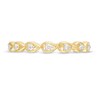 Thumbnail Image 4 of 0.06 CT. T.W. Diamond Five Stone Sideways Teardrop Frame Wedding Band in 10K Gold