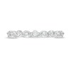 Thumbnail Image 4 of 0.30 CT. T.W. Diamond Wavy Wedding Band in 10K White Gold
