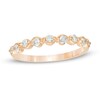 Thumbnail Image 1 of 0.30 CT. T.W. Diamond Wavy Ribbon Wedding Band in 10K Rose Gold