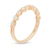Thumbnail Image 3 of 0.30 CT. T.W. Diamond Wavy Ribbon Wedding Band in 10K Rose Gold