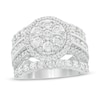 Thumbnail Image 1 of 3.00 CT. T.W. Composite Diamond Frame Multi-Row Split Shank Engagement Ring in 10K White Gold