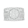 Thumbnail Image 3 of 3.00 CT. T.W. Composite Diamond Frame Multi-Row Split Shank Engagement Ring in 10K White Gold