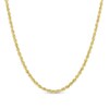 Gauge Glitter Rope Chain Necklace in Hollow 14K Gold