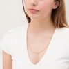 Thumbnail Image 1 of 018 Gauge Glitter Rope Chain Necklace in Hollow 14K Gold - 22"