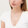 Thumbnail Image 2 of 018 Gauge Glitter Rope Chain Necklace in Hollow 14K Gold - 22"