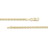 Thumbnail Image 2 of 018 Gauge Glitter Rope Chain Necklace in Hollow 14K Gold - 22"