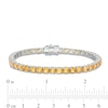 Thumbnail Image 2 of 4.0mm Citrine Tennis Bracelet in Sterling Silver