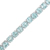 Thumbnail Image 1 of 4.0mm Blue Topaz Tennis Bracelet in Sterling Silver