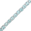 Thumbnail Image 0 of 4.0mm Blue Topaz Tennis Bracelet in Sterling Silver