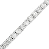 Thumbnail Image 1 of 4.0mm Lab-Created White Sapphire Tennis Bracelet in Sterling Silver