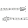 Thumbnail Image 2 of 4.0mm Lab-Created White Sapphire Tennis Bracelet in Sterling Silver