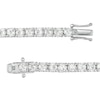 Thumbnail Image 3 of 4.0mm Lab-Created White Sapphire Tennis Bracelet in Sterling Silver