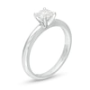 Thumbnail Image 2 of 0.58 CT. Certified Canadian Diamond Solitaire Engagement Ring in 10K White Gold (I/I3)