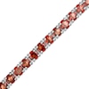 Thumbnail Image 0 of 4.0mm Garnet Tennis Bracelet in Sterling Silver