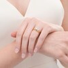 Thumbnail Image 2 of 0.25 CT. T.W. Diamond Past Present Future® Bypass Split Shank Engagement Ring in 10K Gold