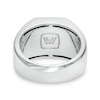 Thumbnail Image 2 of Vera Wang Men 0.45 CT. T.W. Enhanced Black Octagonal Composite Diamond Signet Ring in Sterling Silver