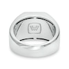 Thumbnail Image 3 of Vera Wang Men 0.45 CT. T.W. Enhanced Black Octagonal Composite Diamond Signet Ring in Sterling Silver