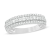 Thumbnail Image 1 of 0.45 CT. T.W. Diamond Triple-Row Band in 10K White Gold