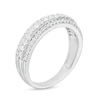 Thumbnail Image 3 of 0.45 CT. T.W. Diamond Triple-Row Band in 10K White Gold