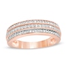 Thumbnail Image 0 of 0.29 CT. T.W. Diamond Multi-Row Vintage-Style Band in 10K Rose Gold