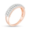 Thumbnail Image 2 of 0.45 CT. T.W. Diamond Multi-Row Band in 10K Rose Gold
