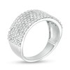 Thumbnail Image 2 of 0.96 CT. T.W. Diamond Multi-Row Band in 10K White Gold