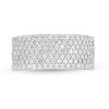 Thumbnail Image 4 of 0.96 CT. T.W. Diamond Multi-Row Band in 10K White Gold