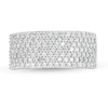 Thumbnail Image 4 of 0.96 CT. T.W. Diamond Multi-Row Band in 10K Gold