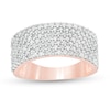 Thumbnail Image 0 of 0.96 CT. T.W. Diamond Multi-Row Band in 10K Rose Gold